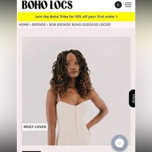 BOHO LOCS BOB BRONDE BOHO GODDESS LOCS